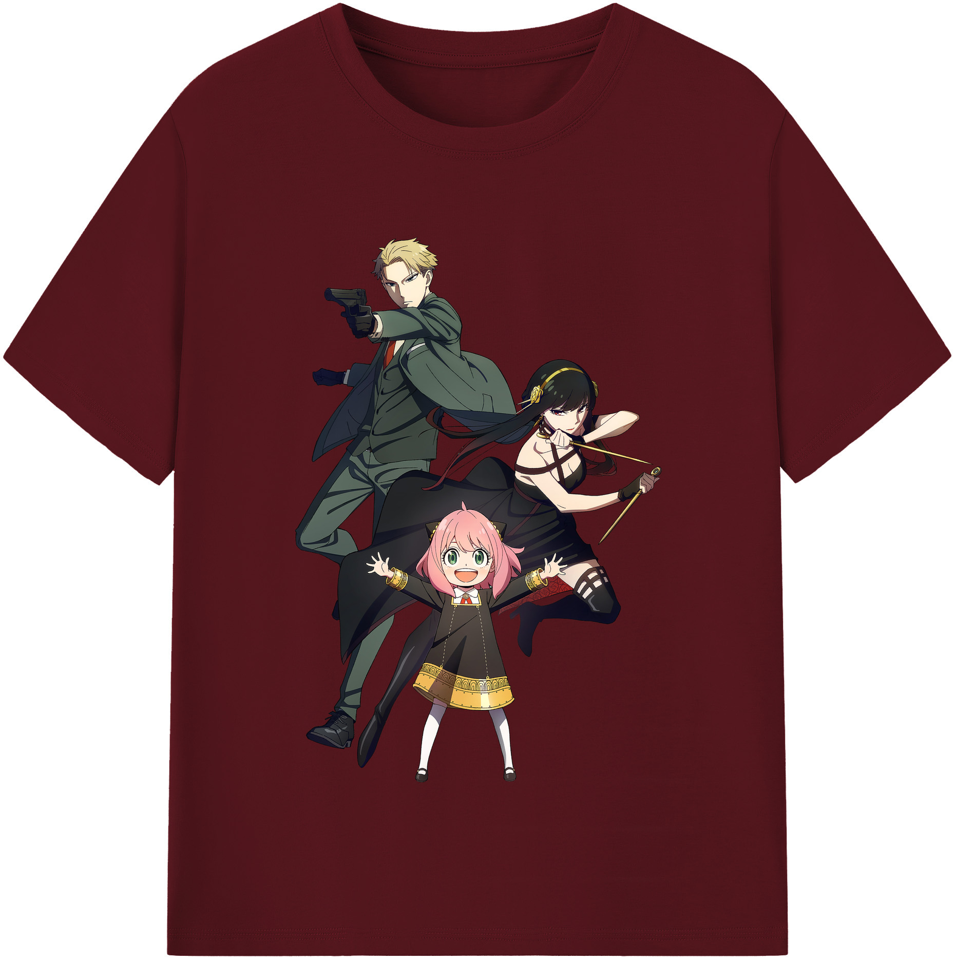 （画像用） SPY×FAMILY间谍家家酒 綿100％半袖Tシャツ（フロントプリント）